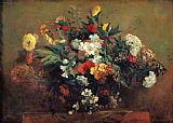Eugene Delacroix Flowers painting
